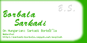 borbala sarkadi business card
